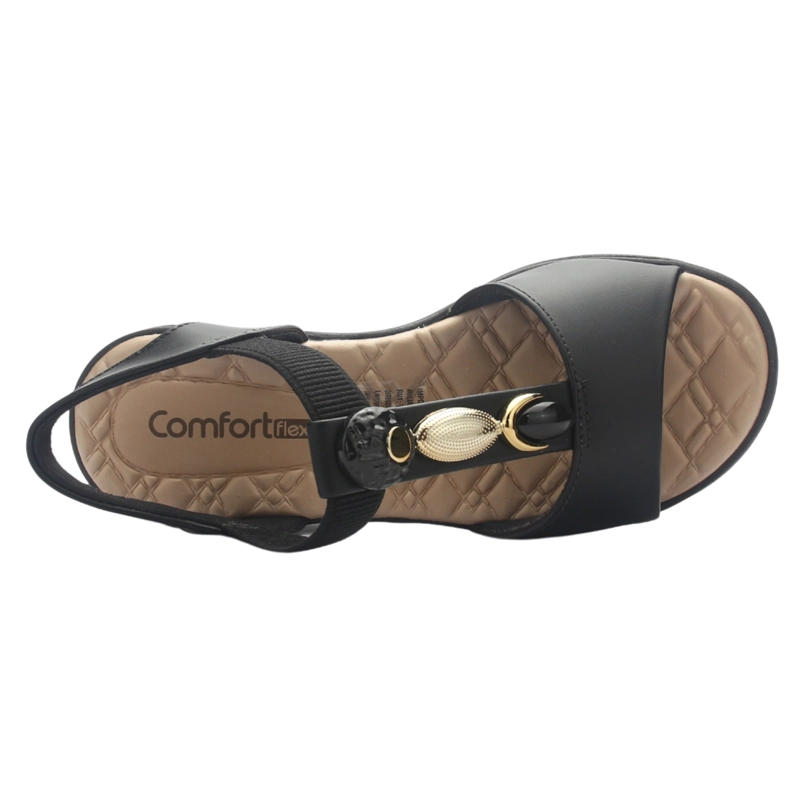 SANDALIA NEGRO MUJER COMFORTFLEX 2586404 CASUAL - 5