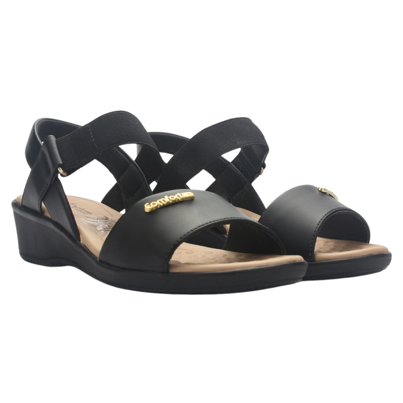 SANDALIA NEGRO MUJER COMFORTFLEX 2572403 CASUAL - 6