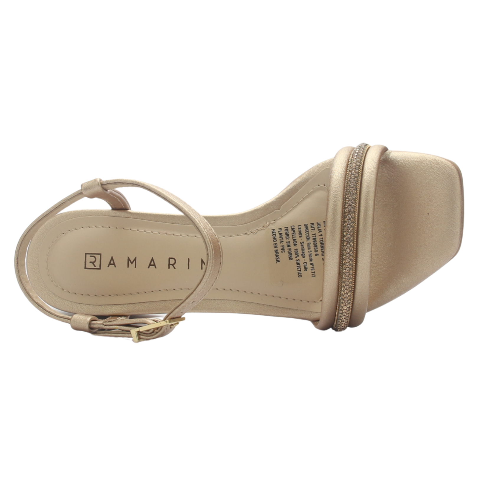 SANDALIA MUJER DORADO RAMARIM 2530202 CASUAL - 5