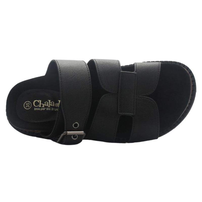 SANDALIA MUJER CASUAL NEGRO CHALADA NERU-1 - 5