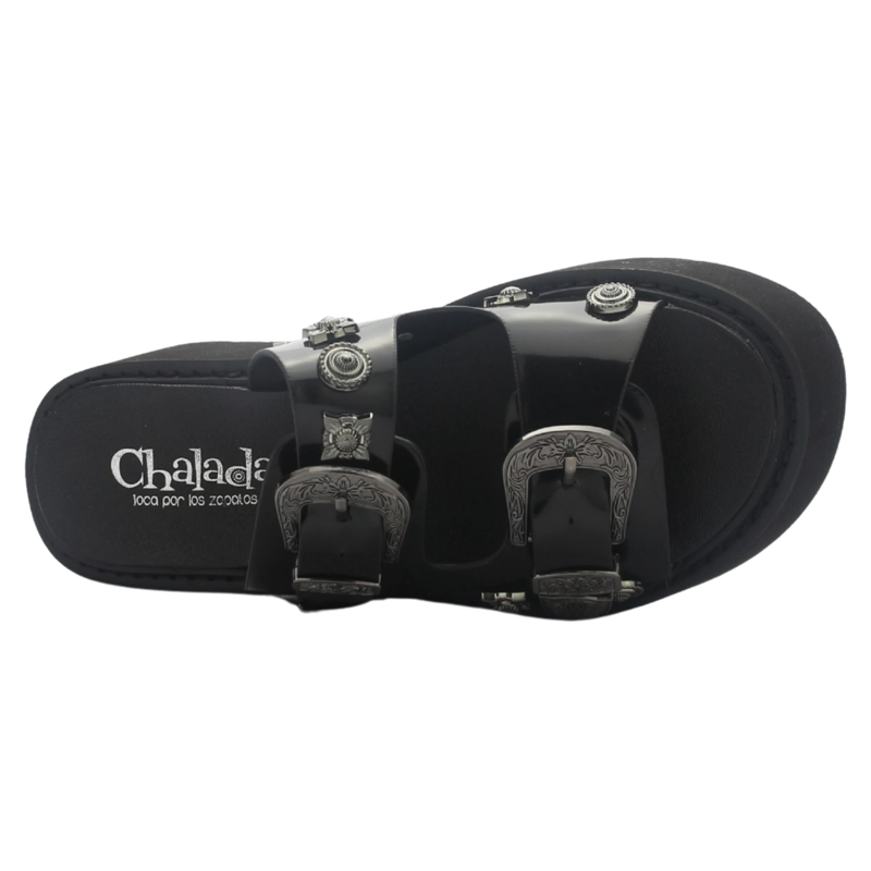 SANDALIA MUJER CASUAL NEGRO CHALADA WAY-20 - 3