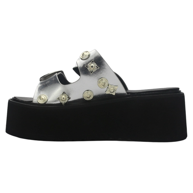 SANDALIA MUJER CASUAL PLATEADA CHALADA WAY-20 - 2