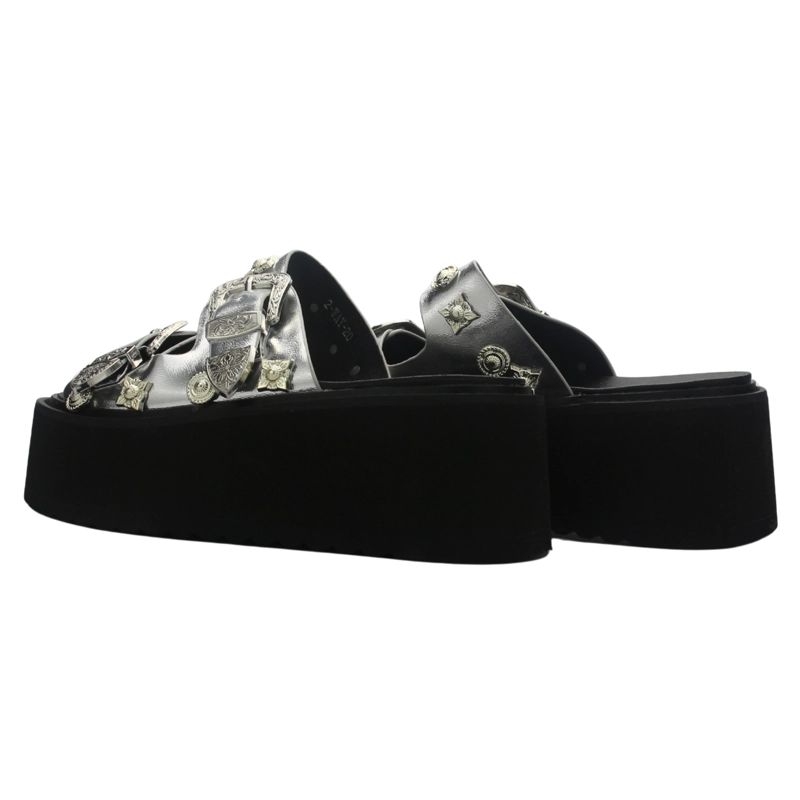 SANDALIA MUJER CASUAL PLATEADA CHALADA WAY-20 - 7
