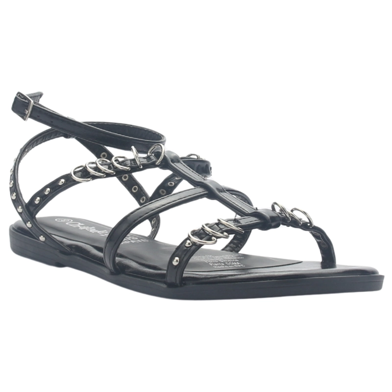 SANDALIA MUJER CASUAL NEGRO CHALADA ALKA-2 - 3