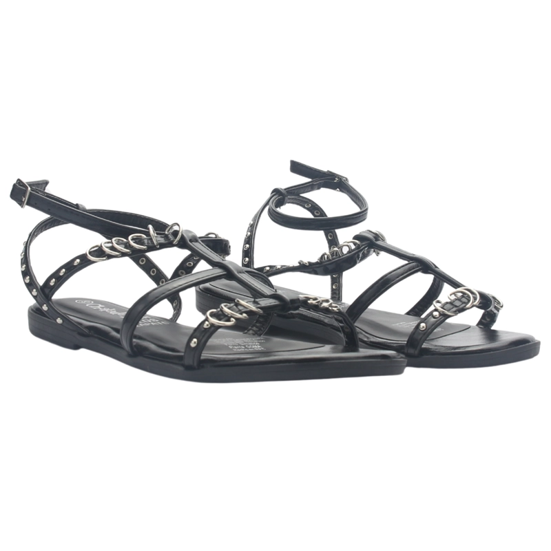 SANDALIA MUJER CASUAL NEGRO CHALADA ALKA-2 - 5