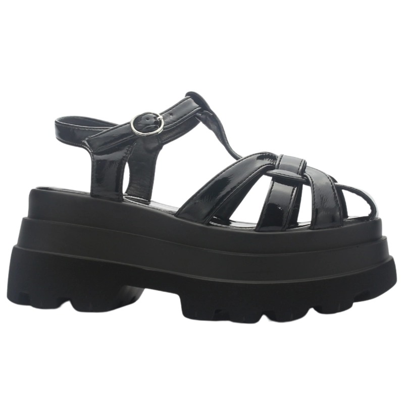 SANDALIA MUJER CASUAL NEGRO CHALADA VILLA-13 - 1