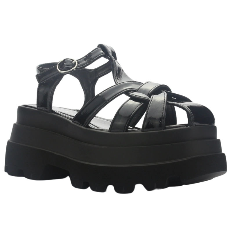 SANDALIA MUJER CASUAL NEGRO CHALADA VILLA-13 - 3