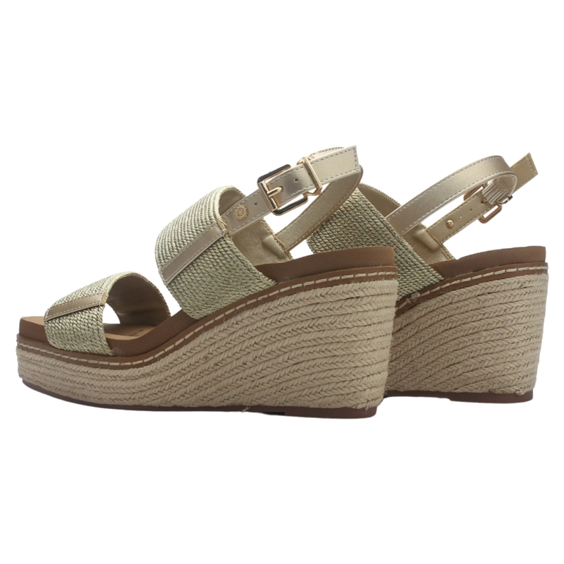 SANDALIA MUJER CASUAL DORADA CHALADA POLEFOM-1 - 6