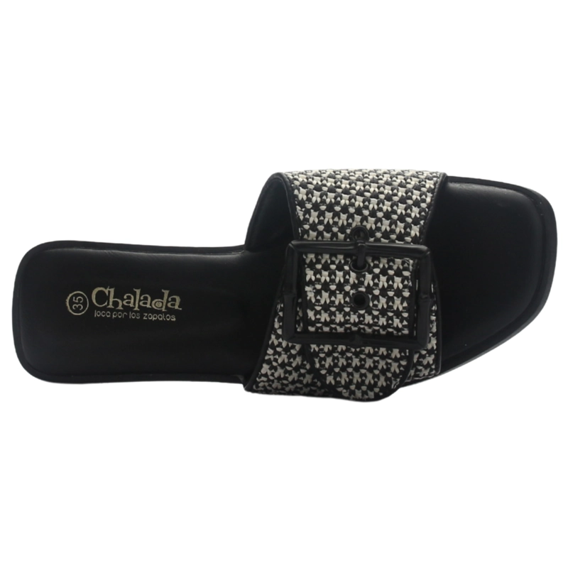 SANDALIA MUJER CASUAL NEGRO CHALADA BELLAGIO-3 - 5