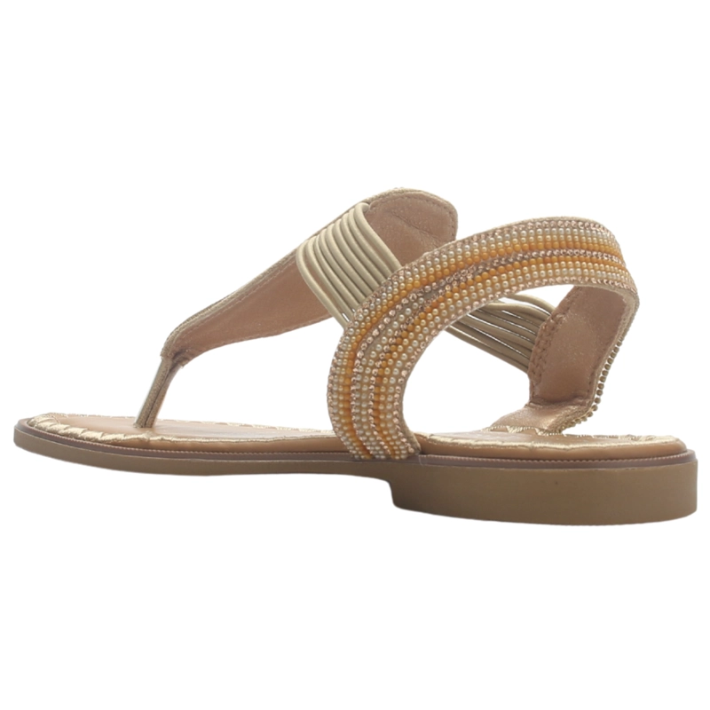 SANDALIA MUJER CASUAL BEIGE CHALADA GRECA-67 - 4