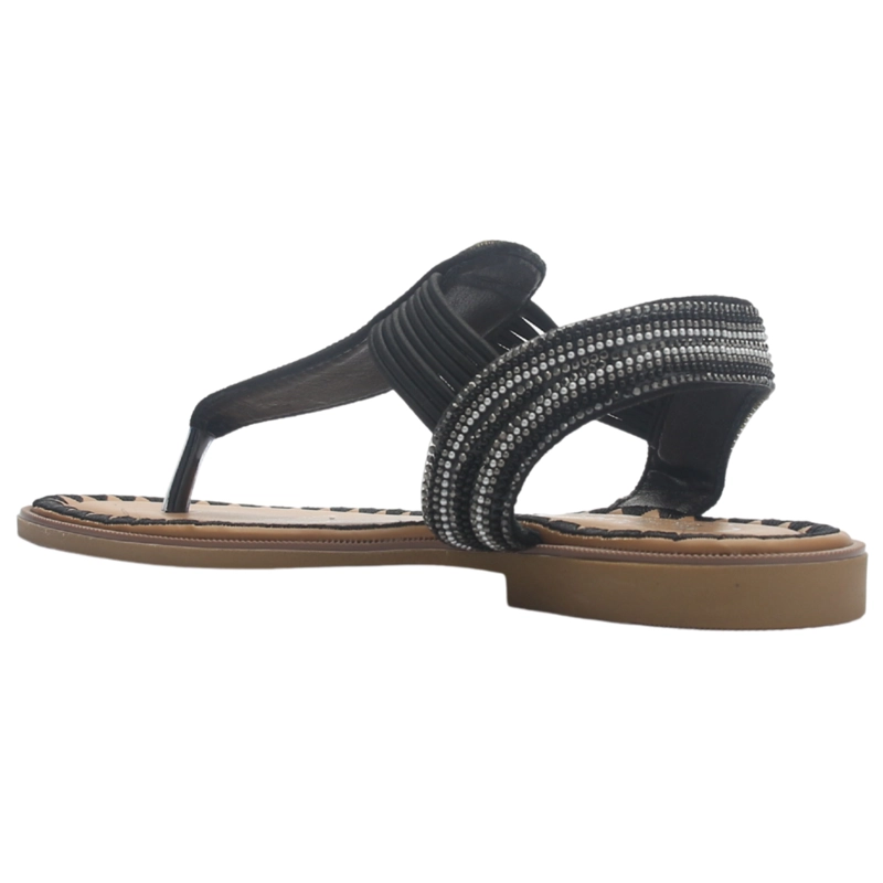 SANDALIA MUJER CASUAL NEGRO CHALADA GRECA-67 - 4