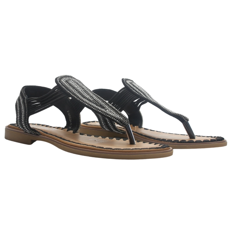 SANDALIA MUJER CASUAL NEGRO CHALADA GRECA-67 - 5