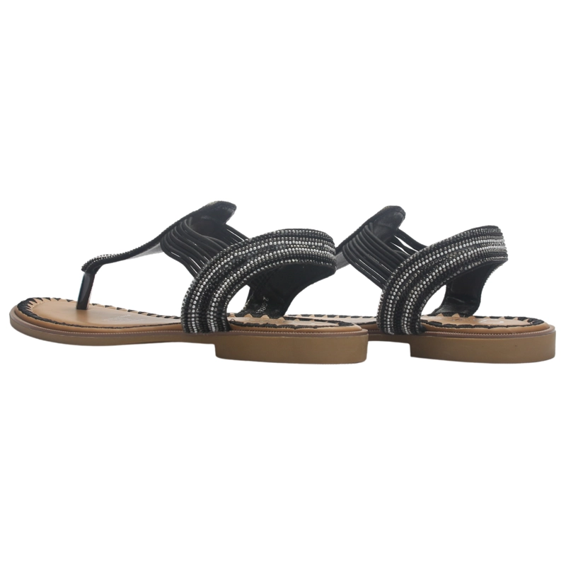 SANDALIA MUJER CASUAL NEGRO CHALADA GRECA-67 - 6