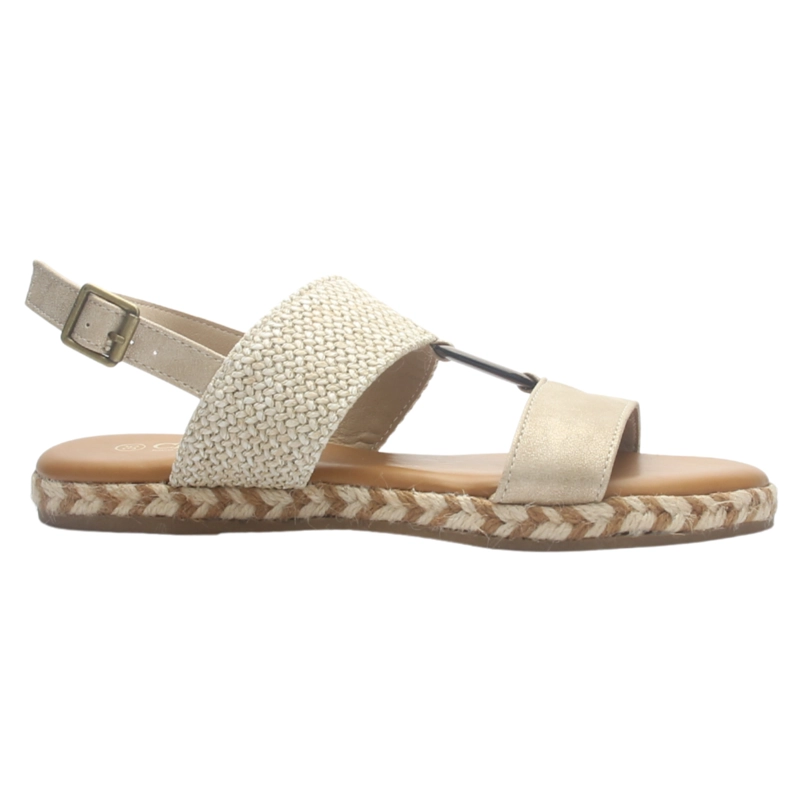 SANDALIA MUJER CASUAL BEIGE CHALADA MURANO-1 - 1