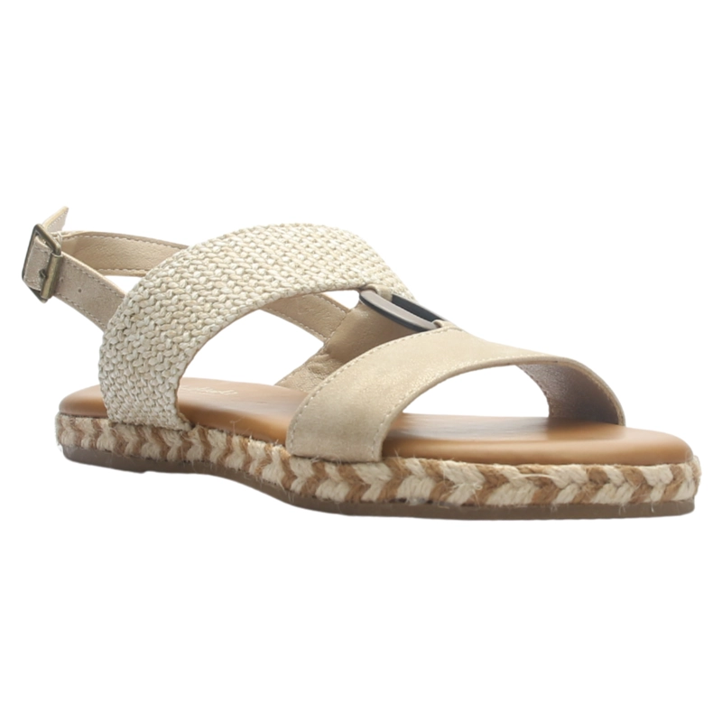 SANDALIA MUJER CASUAL BEIGE CHALADA MURANO-1 - 3