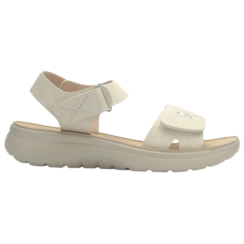 SANDALIA MUJER CASUAL BEIGE CHALADA BLESS-1 - 1
