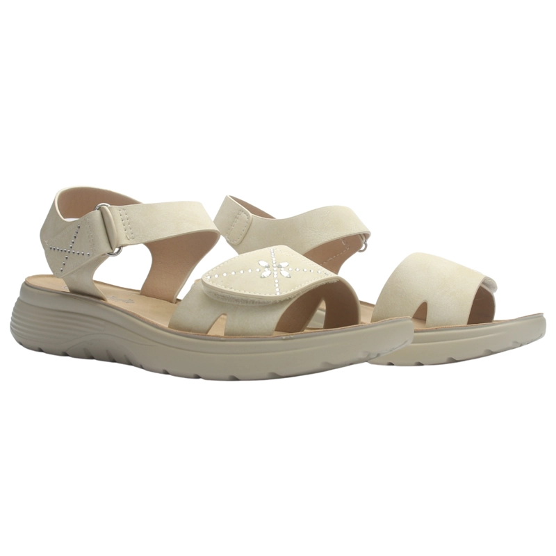 SANDALIA MUJER CASUAL BEIGE CHALADA BLESS-1 - 6