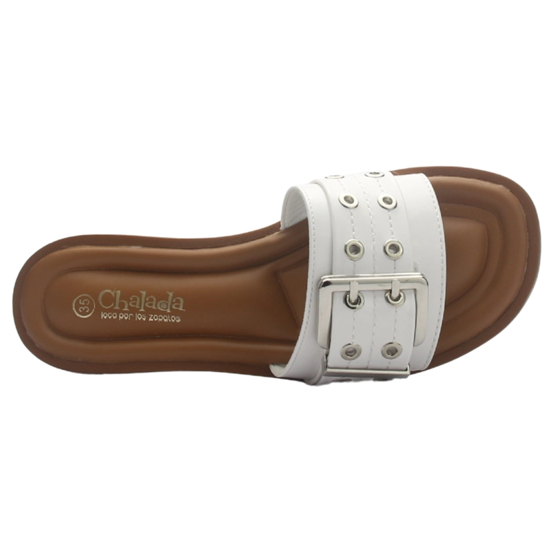 SANDALIA MUJER CASUAL BLANCO CHALADA BELLAGIO-1 - 5