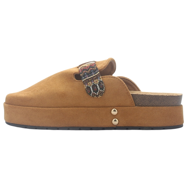 ZAPATO DE MUJER CAMEL CASUAL CHALADA RISCO-3 - 2