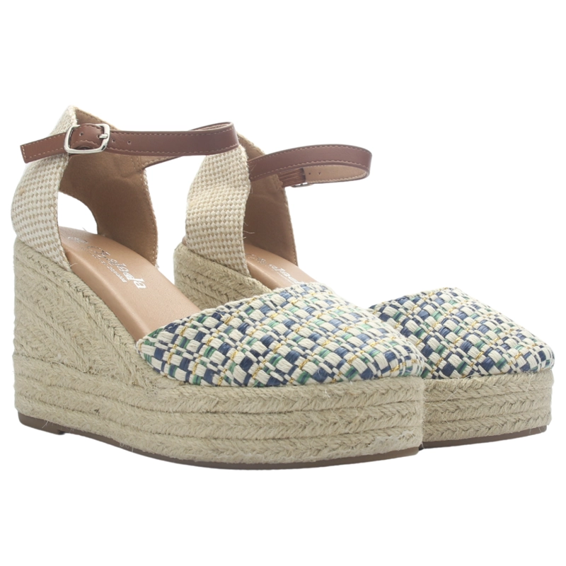 ZAPATO DE MUJER AZUL CASUAL CHALADA DIJON-5 - 5