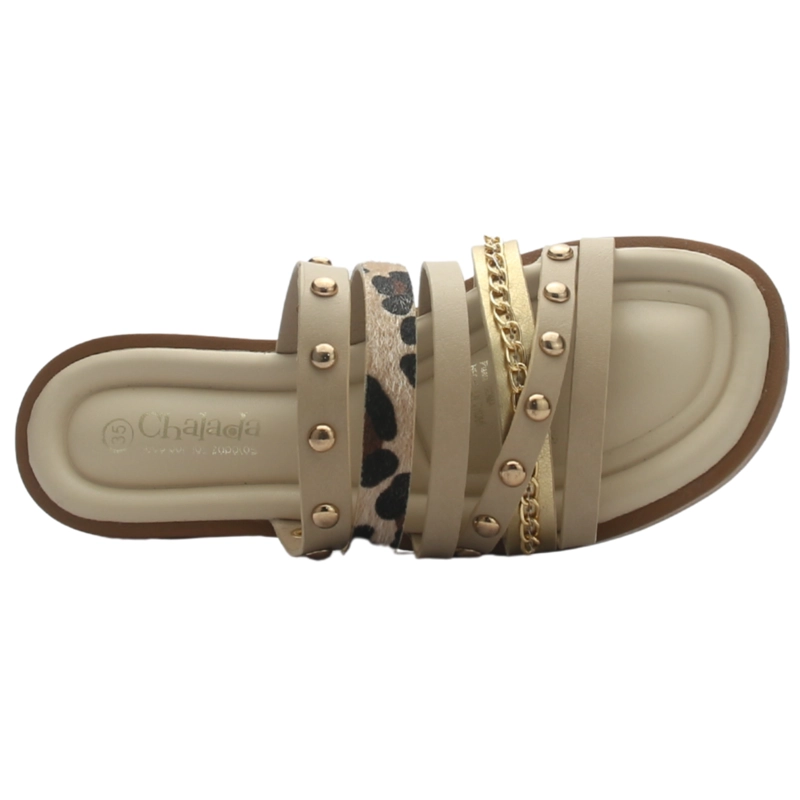 SANDALIA MUJER CASUAL BEIGE CHALADA BELLAGIO-7 - 5