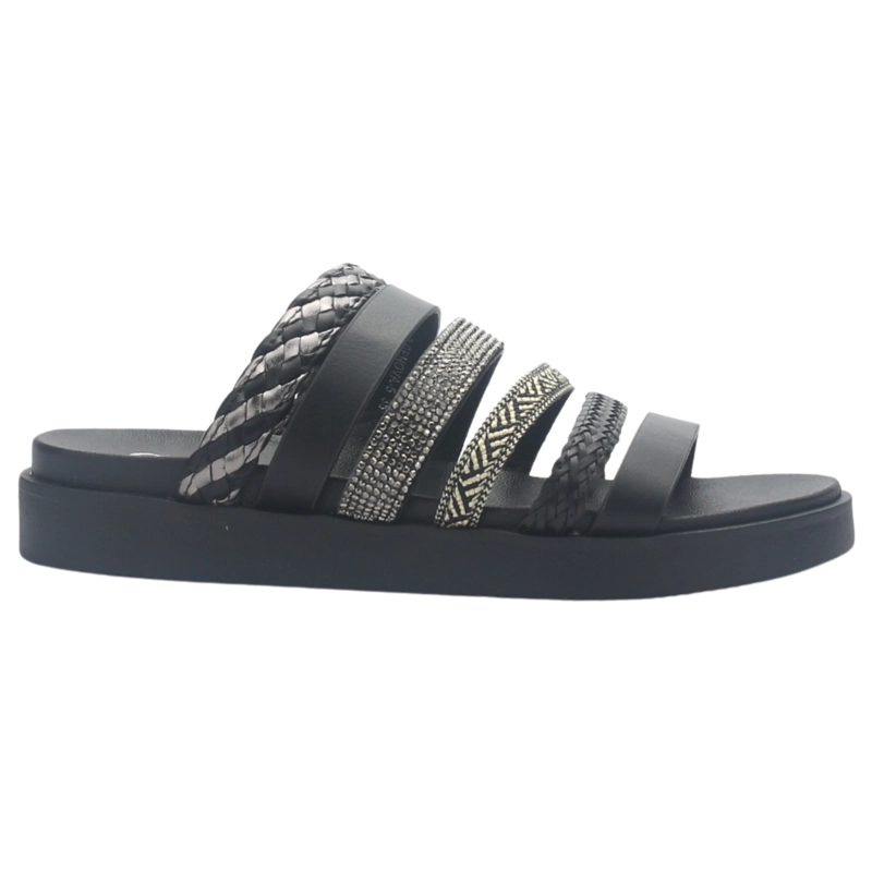 SANDALIA MUJER CASUAL NEGRO CHALADA GENOVA-5 - 1