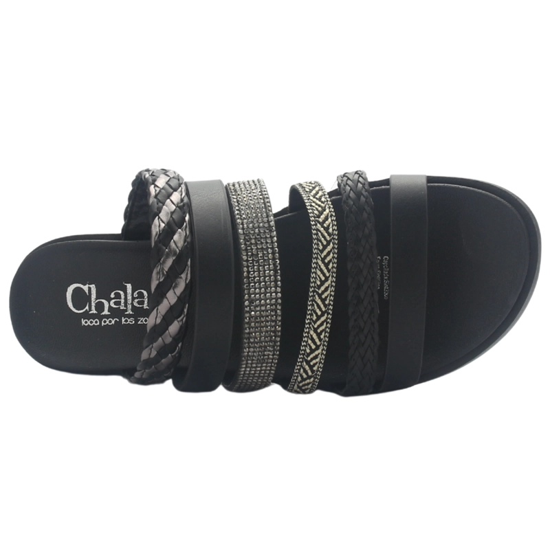 SANDALIA MUJER CASUAL NEGRO CHALADA GENOVA-5 - 5