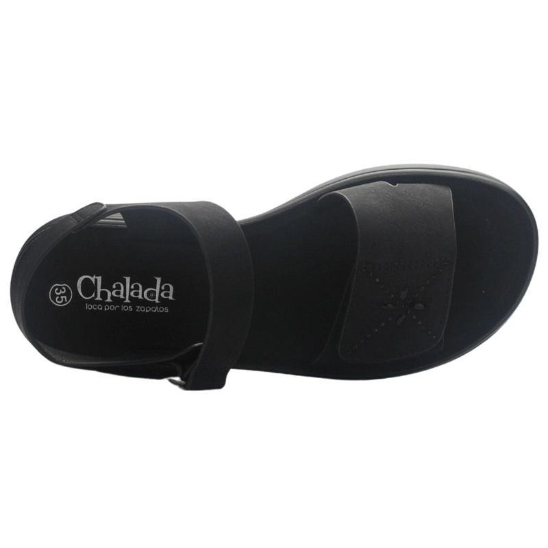 SANDALIA MUJER CASUAL NEGRO CHALADA BLESS-1 - 5