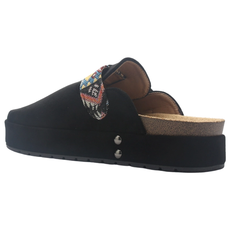 ZAPATO MUJER CASUAL NEGRO CHALADA RISCO-3 - 4