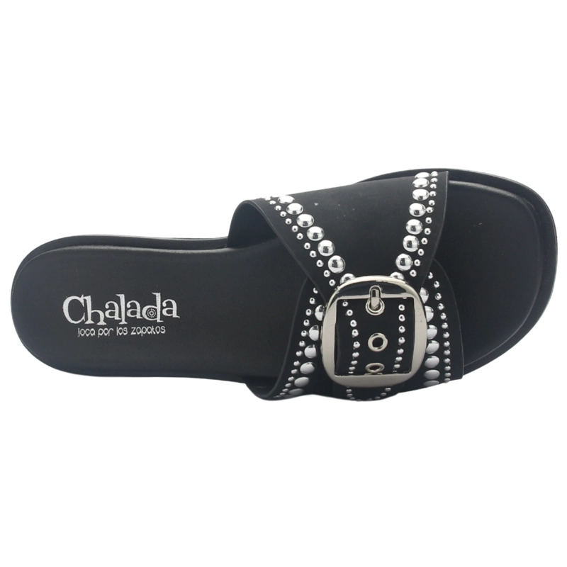 SANDALIA MUJER CASUAL NEGRO CHALADA GENOVA-6 - 5