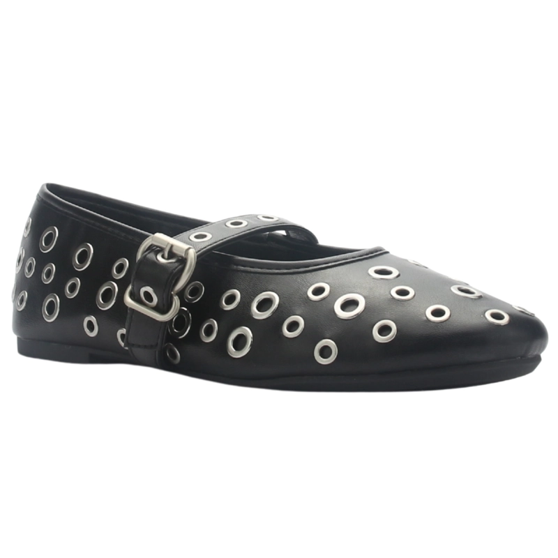 BALLERINA DE MUJER NEGRO CASUAL CHALADA MIUNEW-21 - 3