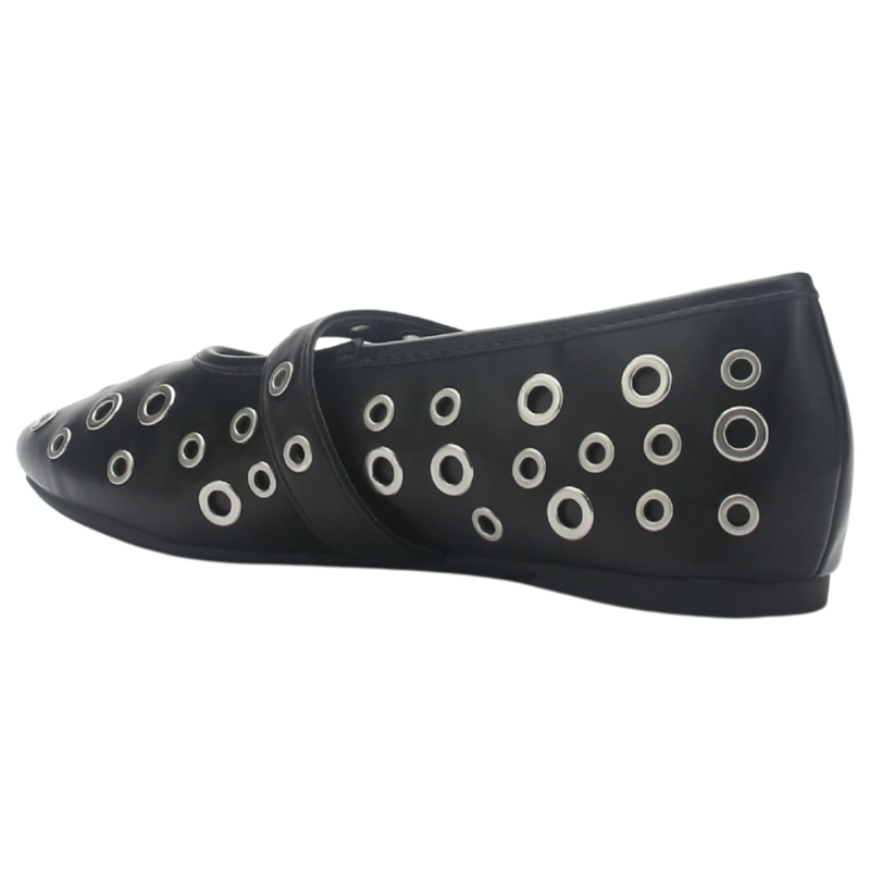 BALLERINA DE MUJER NEGRO CASUAL CHALADA MIUNEW-21 - 4