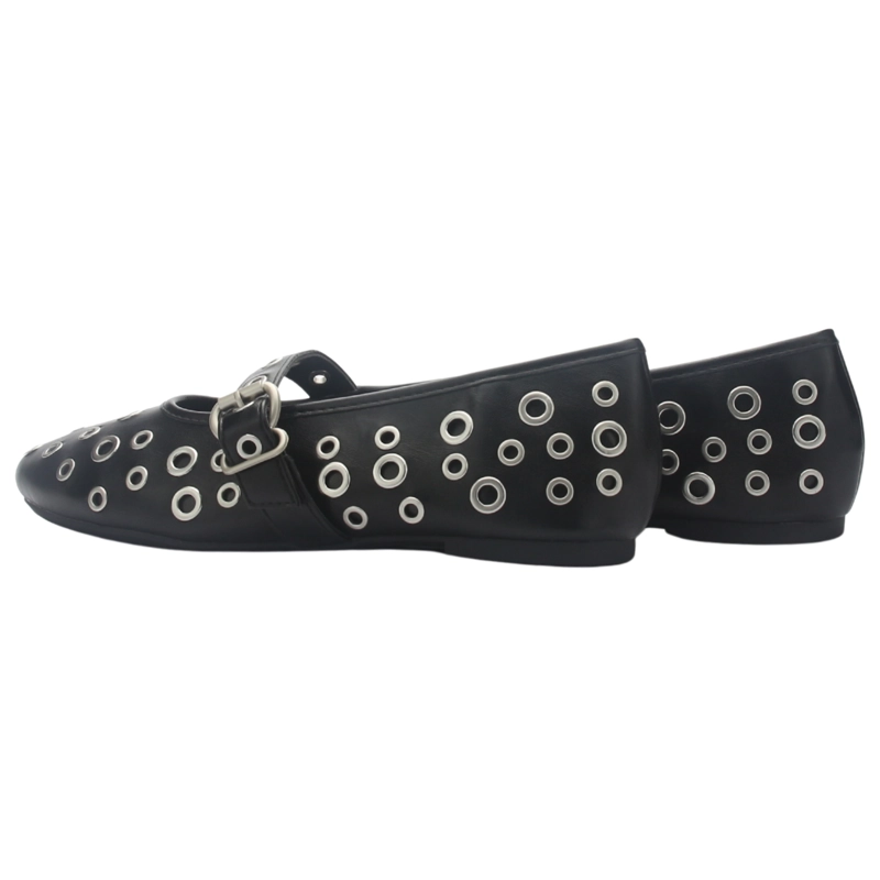 BALLERINA DE MUJER NEGRO CASUAL CHALADA MIUNEW-21 - 6