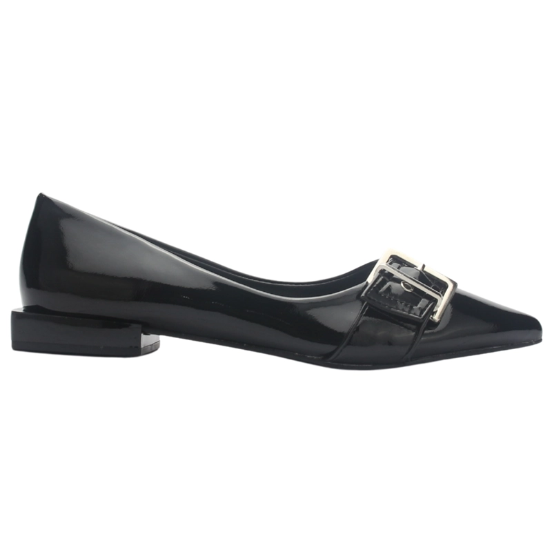 BALLERINA NEGRO MUJER CASUAL CHALADA SLIK-3 - 1