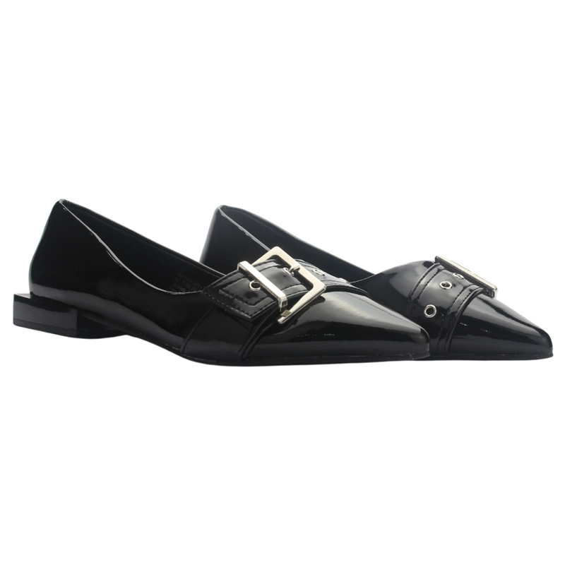 BALLERINA NEGRO MUJER CASUAL CHALADA SLIK-3 - 6