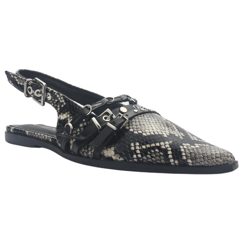 BALLERINA NEGRO MUJER CASUAL CHALADA FLAT-1 - 3