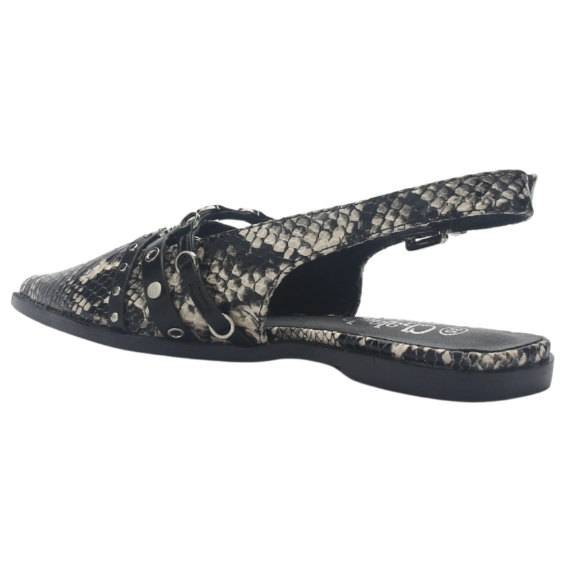 BALLERINA NEGRO MUJER CASUAL CHALADA FLAT-1 - 4