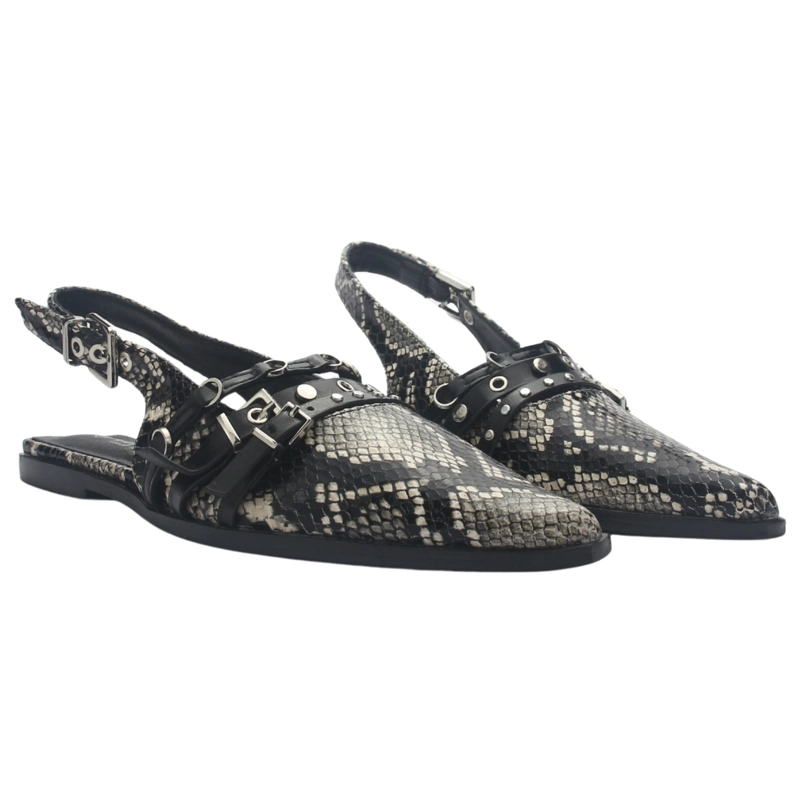 BALLERINA NEGRO MUJER CASUAL CHALADA FLAT-1 - 7