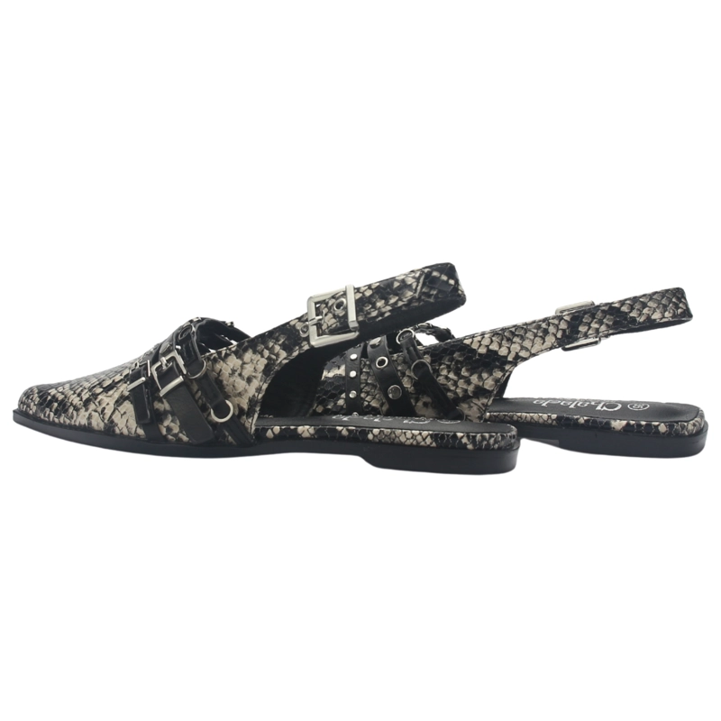 BALLERINA NEGRO MUJER CASUAL CHALADA FLAT-1 - 8