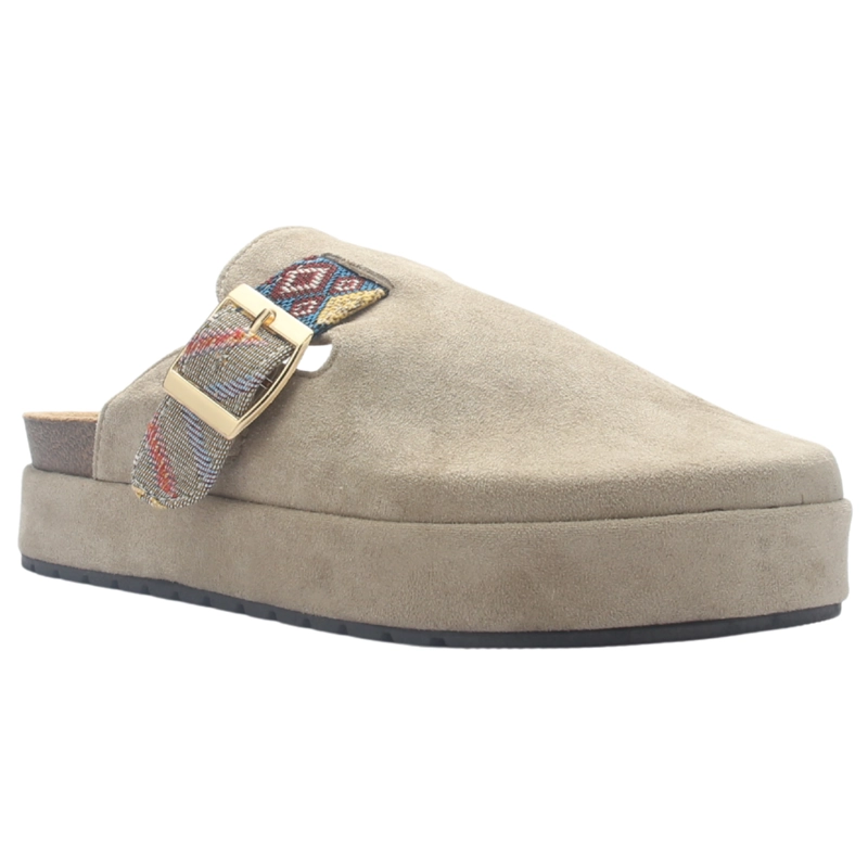 ZAPATO MUJER CASUAL TAUPE CHALADA RISCO-3 - 3