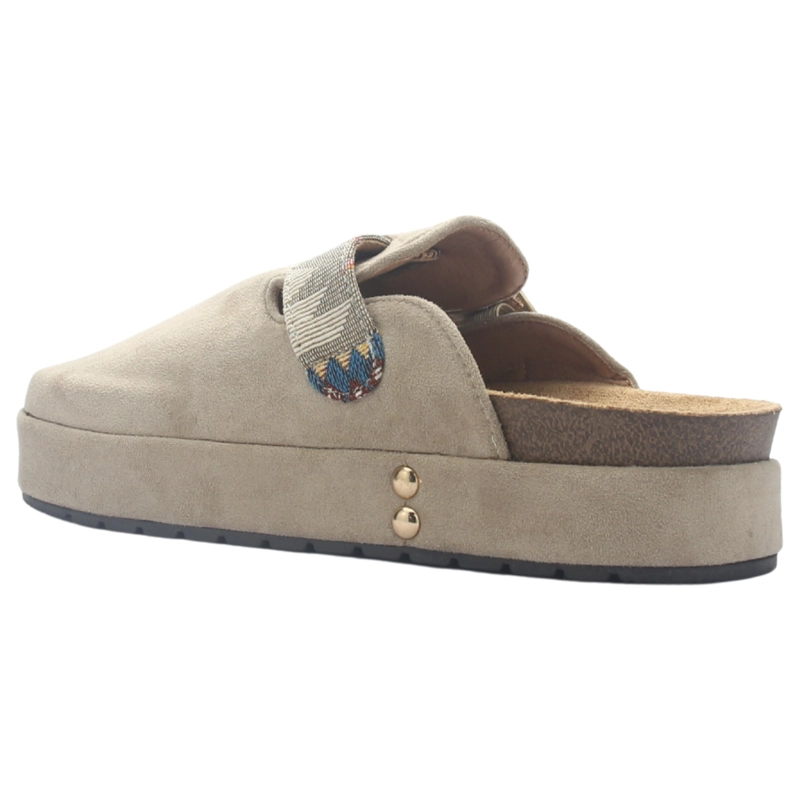 ZAPATO MUJER CASUAL TAUPE CHALADA RISCO-3 - 4