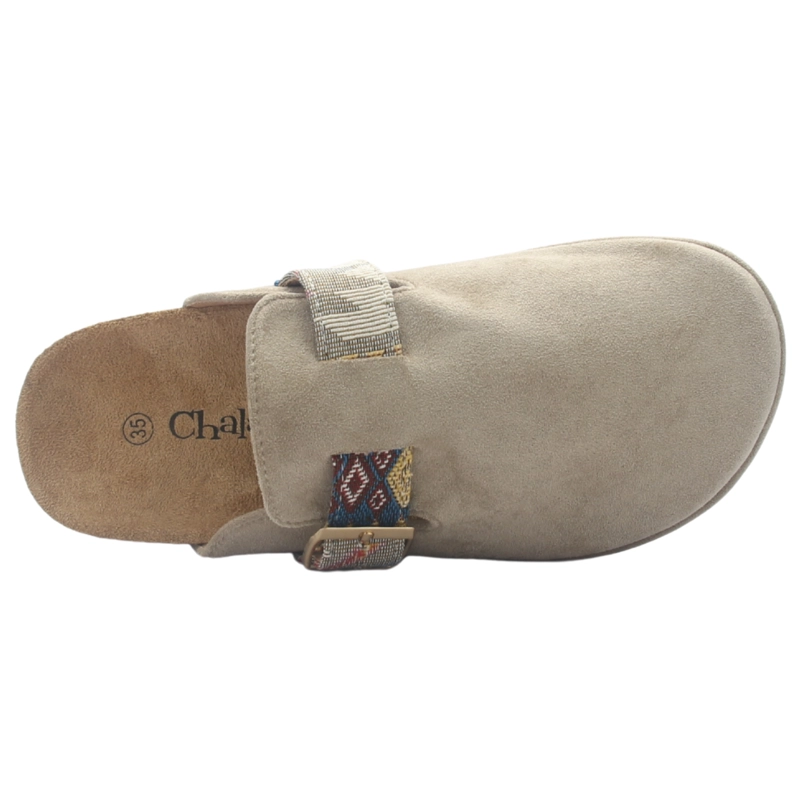 ZAPATO MUJER CASUAL TAUPE CHALADA RISCO-3 - 5