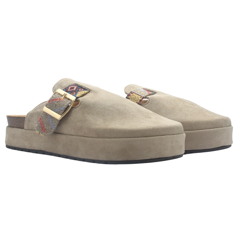 ZAPATO MUJER CASUAL TAUPE CHALADA RISCO-3 - 7