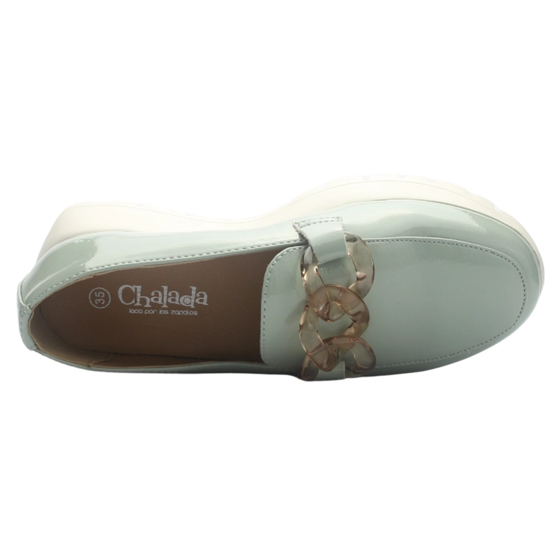 MOCASIN DE MUJER MENTA CASUAL CHALADA WONDER-1 - 5