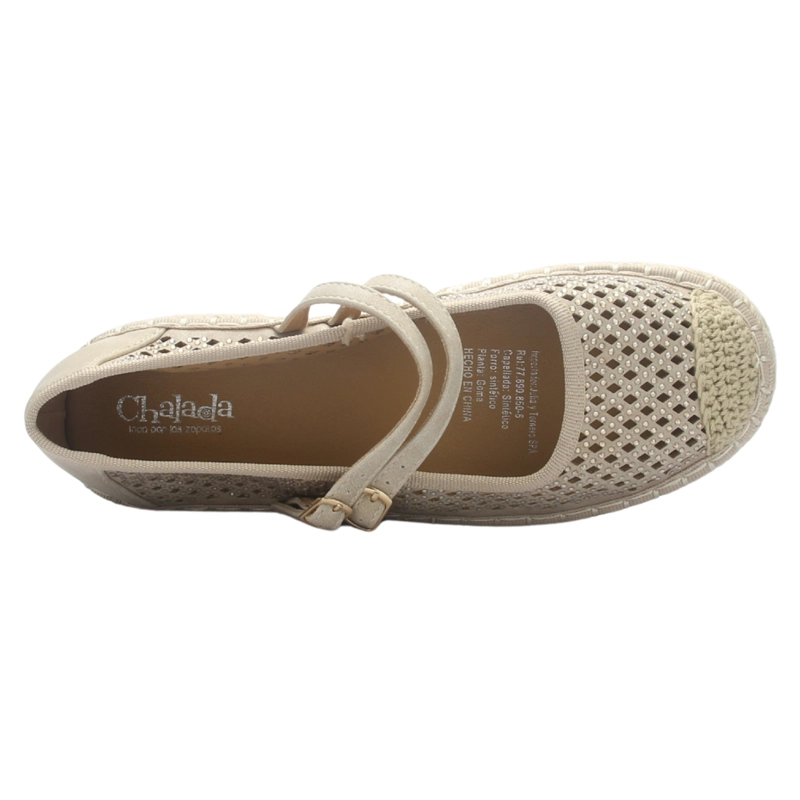 ALPARGATA DE MUJER BEIGE CASUAL CHALADA TAP-50 - 5