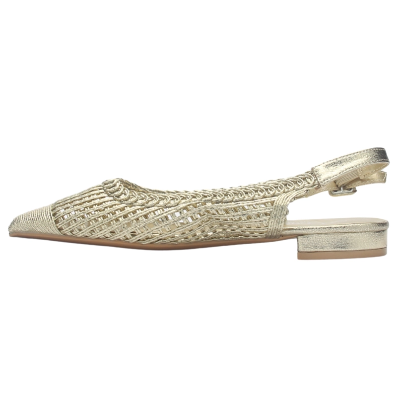 BALLERINA MUJER CASUAL DORADO CHALADA MARIS-21 - 2