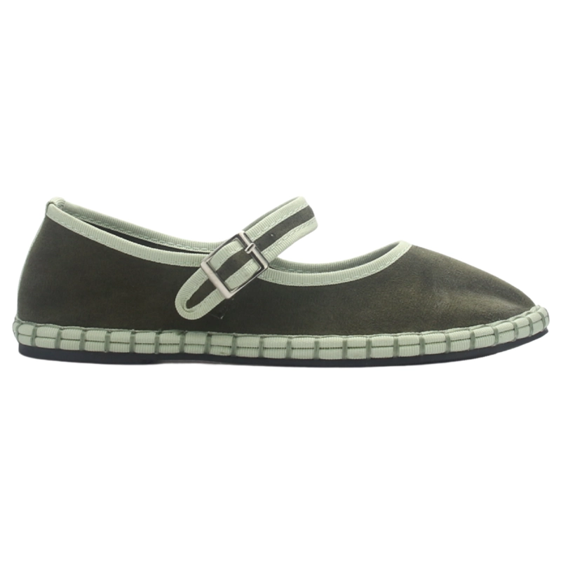 ALPARGATA MUJER CASUAL OLIVA CHALADA MILA-10 - 1