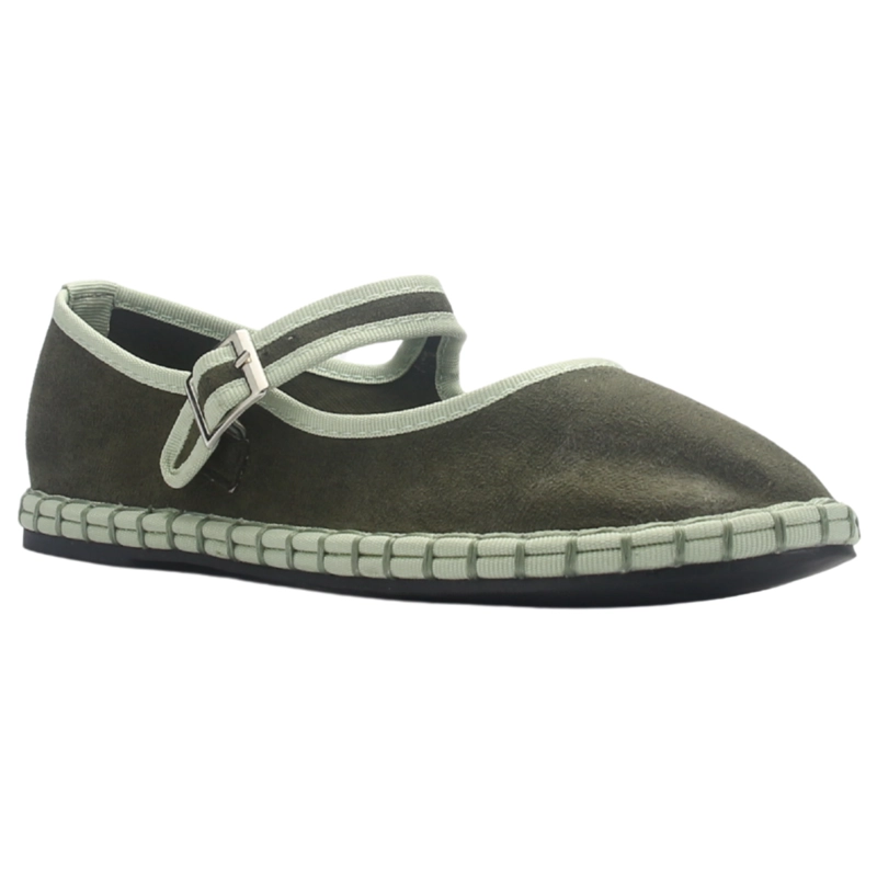 ALPARGATA MUJER CASUAL OLIVA CHALADA MILA-10 - 3