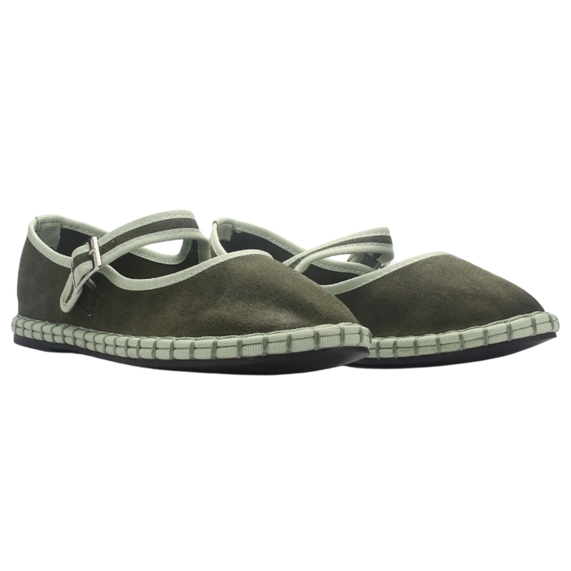 ALPARGATA MUJER CASUAL OLIVA CHALADA MILA-10 - 5