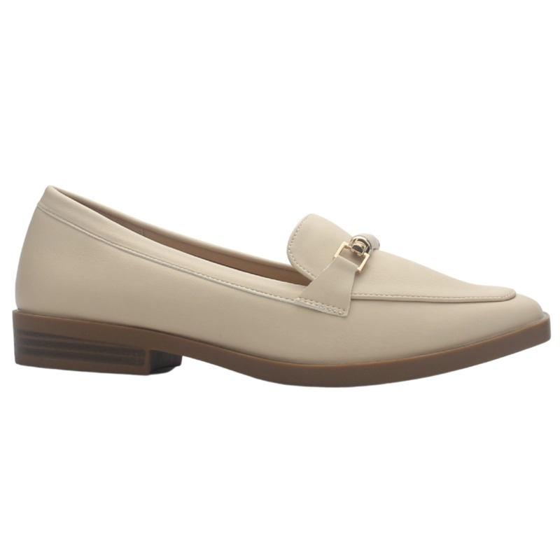 MOCASIN DE MUJER DE COLOR BEIGE CASUAL CHALADA RAMI-1 - 1